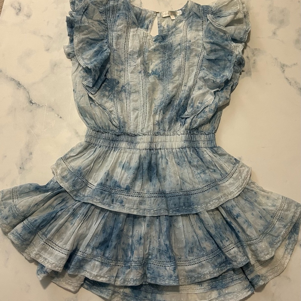 LoveShackFancy Natasha Ruffle Mini Dress - Picture 5 of 8
